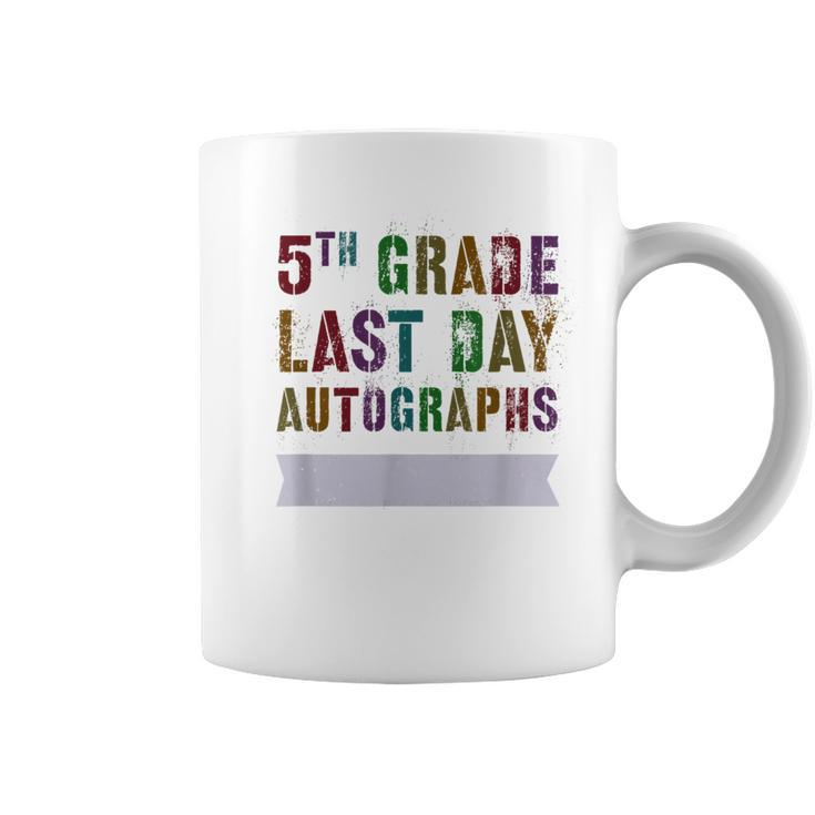 Cute 5Th Grade Last Day Autographs Signing Yearbook Sign My Coffee Mug