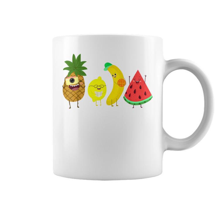 Cute Fruit Friends Family Summer Party Coffee Mug