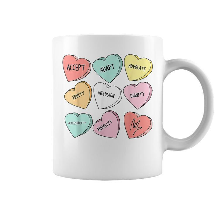 Cute Heart Valentines Day Love Special Education Teacher Coffee Mug