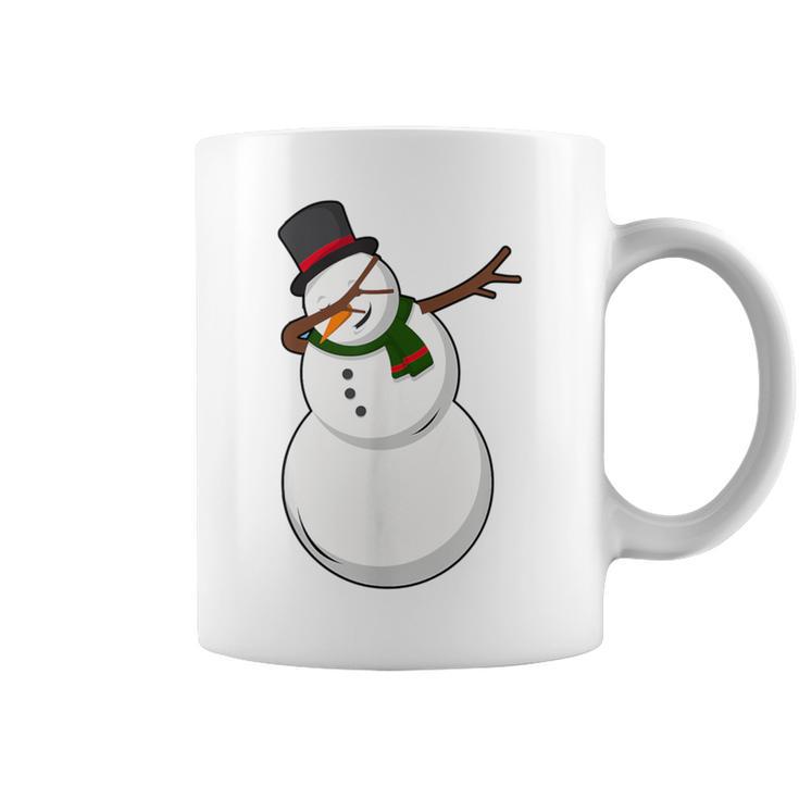 Dabbing The Dobby Snowman Holiday Christmas Coffee Mug