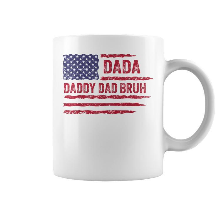 Dada Daddy Dad Bruh American Flag Fathers Day 4Th Of July Coffee Mug
