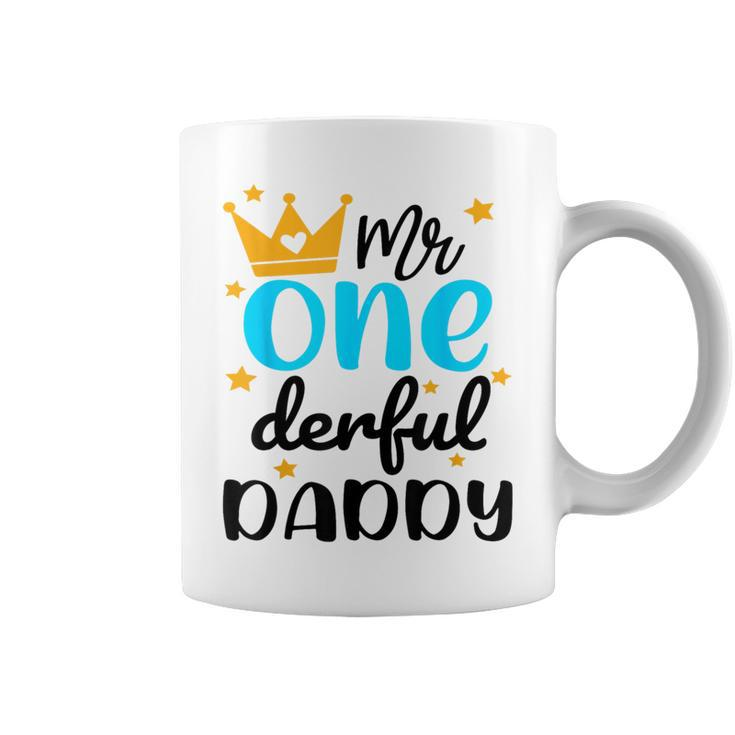 Daddy Of Little Mr Onederful 1St Birthday Family Party Coffee Mug