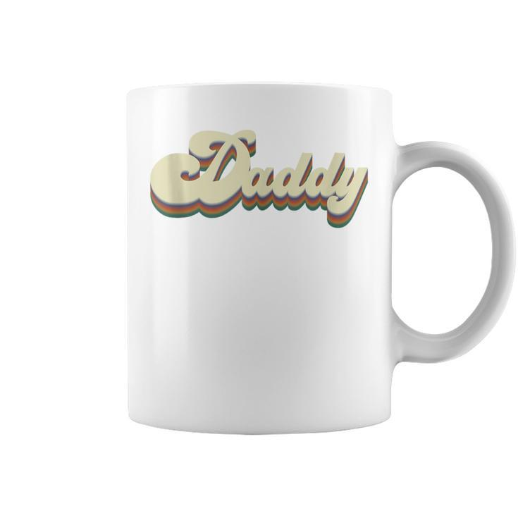 Daddy Retro Vintage Dad For Lovers Fathers Day Coffee Mug
