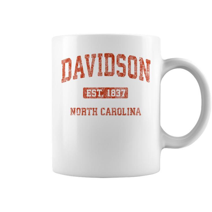 Davidson North Carolina Nc Vintage Athletic Sports Coffee Mug