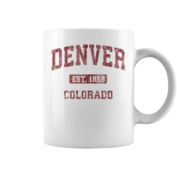 Denver Colorado Co Vintage Athletic Sports Coffee Mug