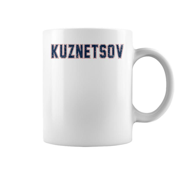 Distressed Kuznetsov Proud Family Last Name Surname Familia Coffee Mug