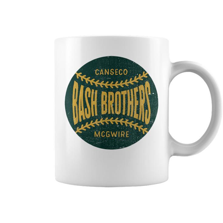Distressed Vintage-Look Bash Brothers Baseball Coffee Mug