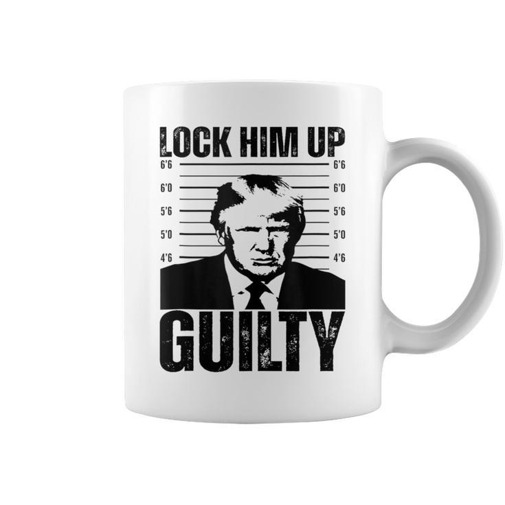 Donald Trump Hot Lock Him Up Trump Shot Coffee Mug