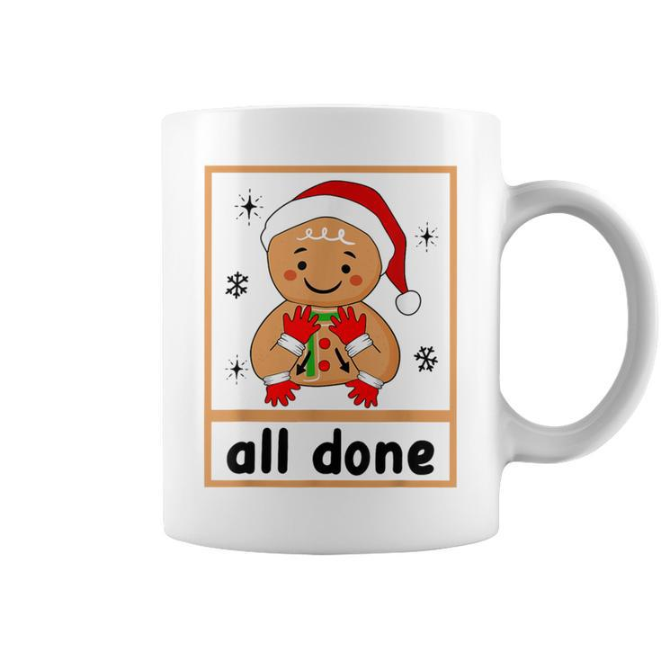 All Done Christmas Special Education Gingerbread Sped Squad Coffee Mug