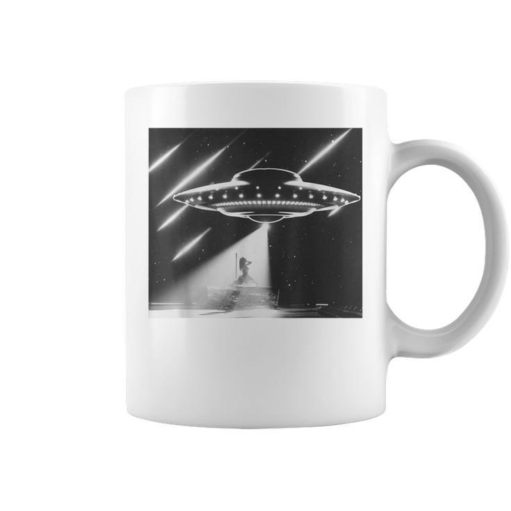 Down Ufo Bad Alien Coffee Mug