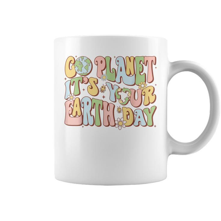 Earth Day Go Planet It's Your Earth Day Groovy Coffee Mug