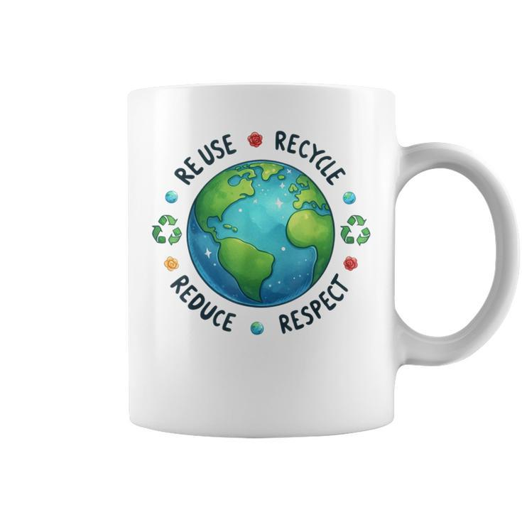 Earth Day Teacher Environment Day Recycle Earth Day Coffee Mug