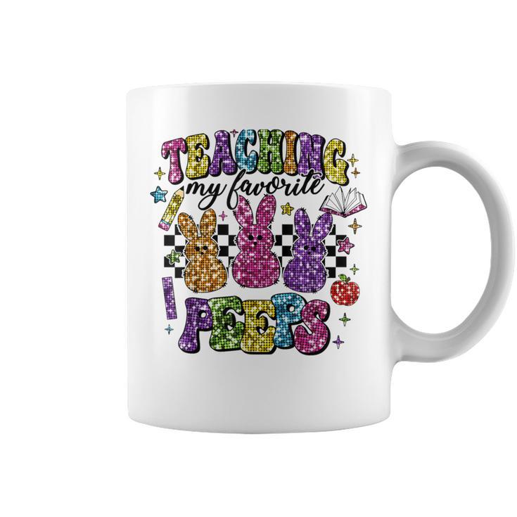 Easter Day Teacher Bunny Happy Easter Day Trendy 2024 Coffee Mug