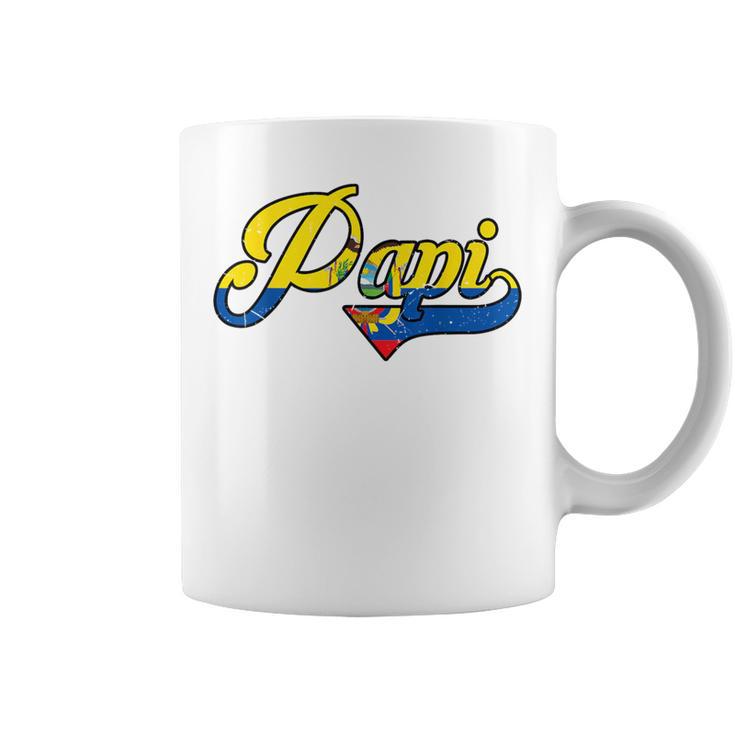 Ecuadoran Flag Ecuador Dad Papi Father Day Hispanic Heritage Coffee Mug