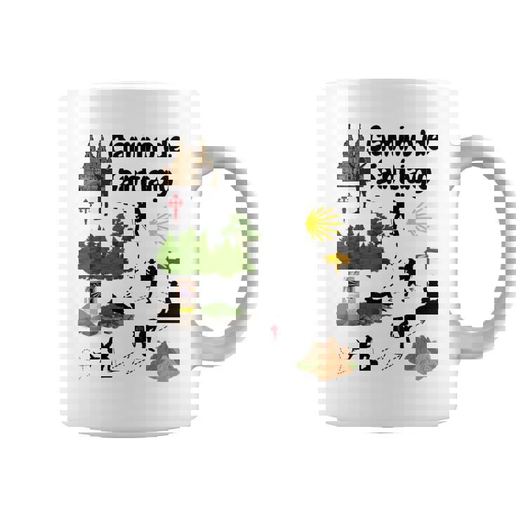El Camino De Santiago De Compostela Taza de café