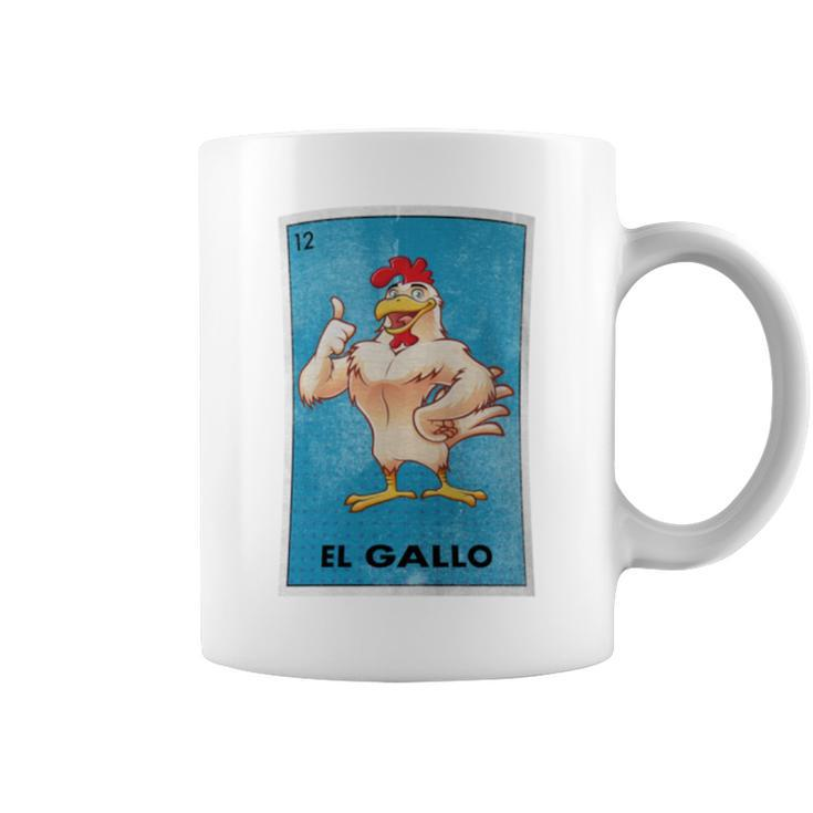 El Gallo Lottery Tradicional Vintage Rooster Coffee Mug