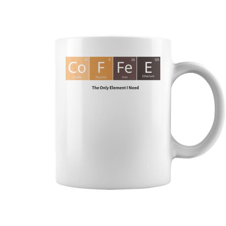 The Only Element I Need Coffee Lover Coffee Mug