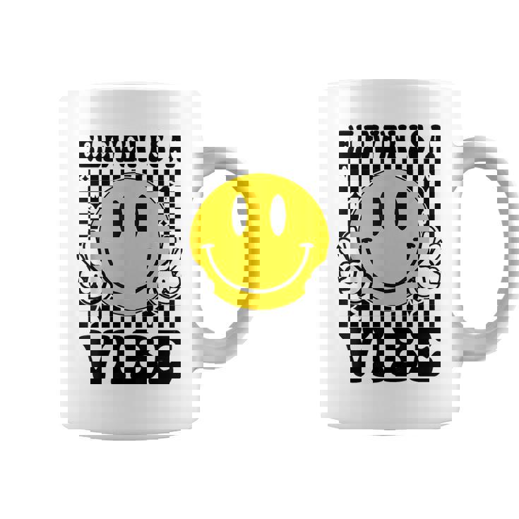 Eleven Is A Vibe 11Th Birthday Groovy Boys Girls 11 Year Old Coffee Mug