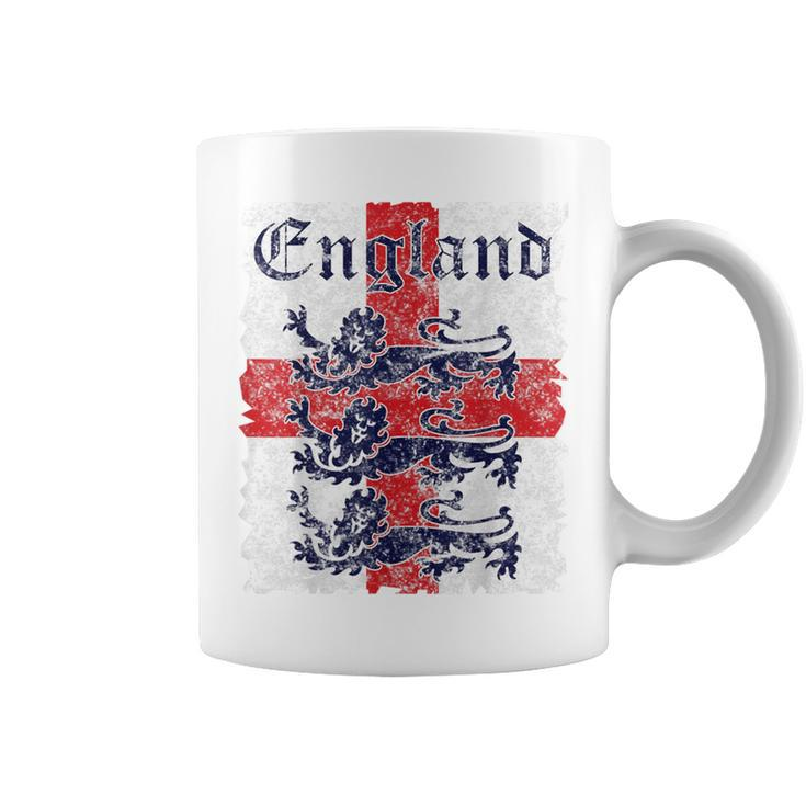 England Soccer Jersey Style Team National Flag Rugby Coffee Mug