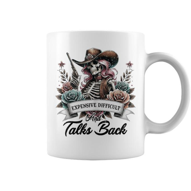 Expensive Difficult And Talks Back Messy Bun Coffee Mug