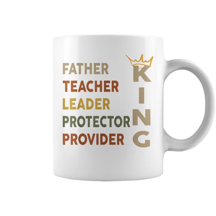 Father's Day African American Father Leader Black King Dad Coffee Mug