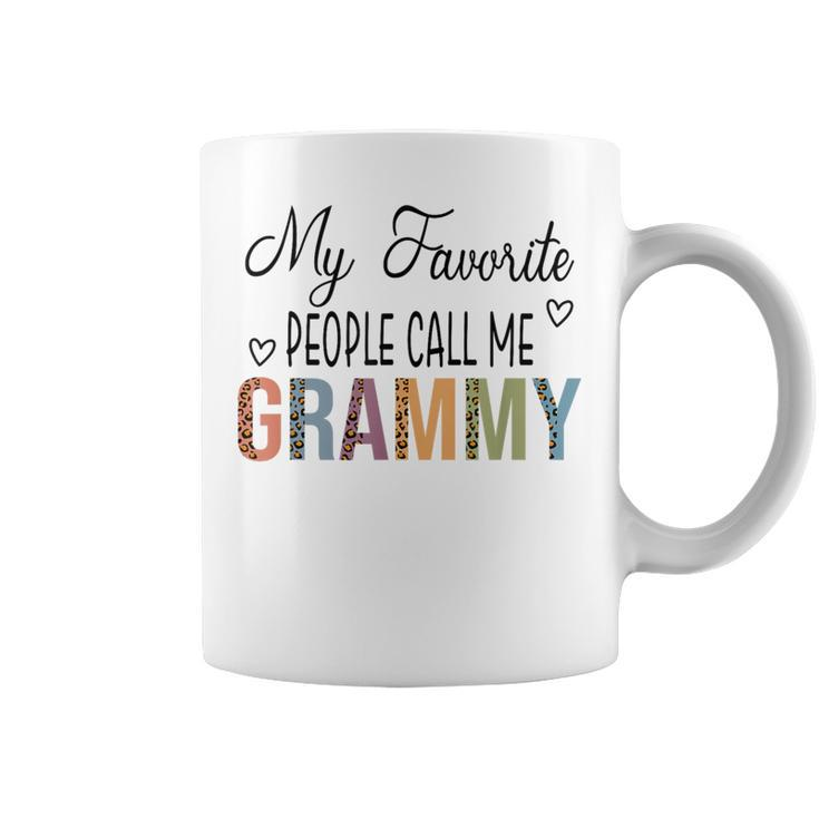 My Favorite People Call Me Grammy Leopard Mother's Day Coffee Mug
