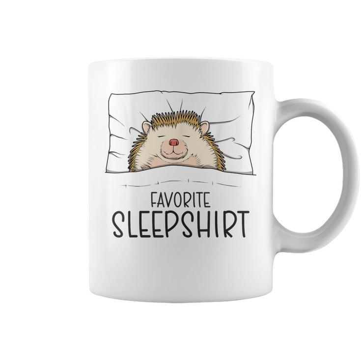 Favorite Sleep Napping Hedgehog Pajama Coffee Mug