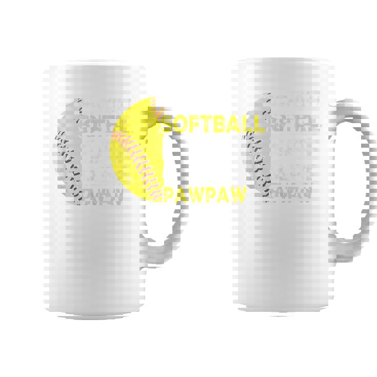 My Favorite Softball Player Calls Me Pawpaw Father's Day Dad Coffee Mug