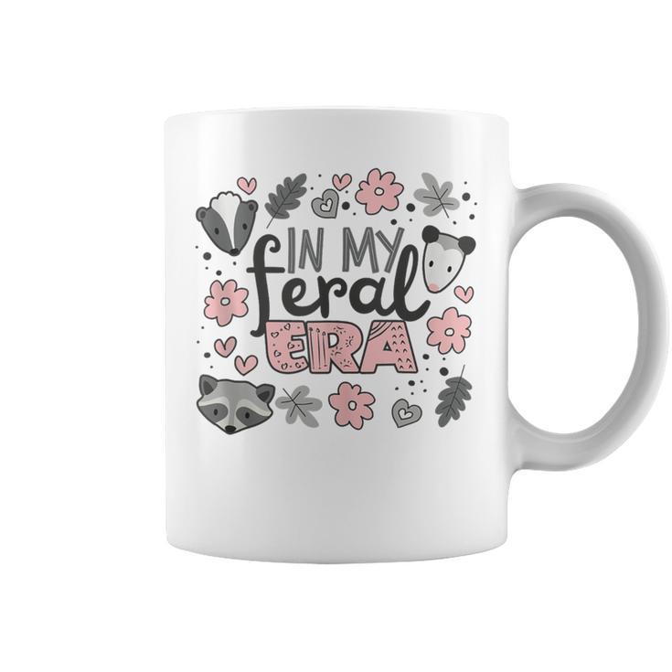 In My Feral Era Opossum Raccoon Skunk Meme Girl Women Coffee Mug