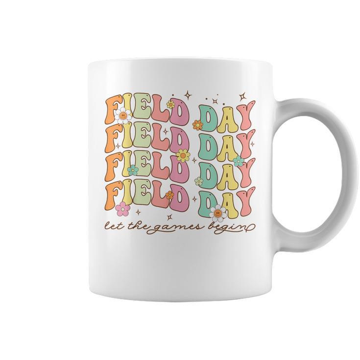 Field Day Teacher Boys Girls Field Day Let Games Start Begin Coffee Mug