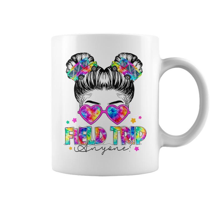 Field Trip Anyone Field Day Student Teacher Messy Bun Girl Coffee Mug