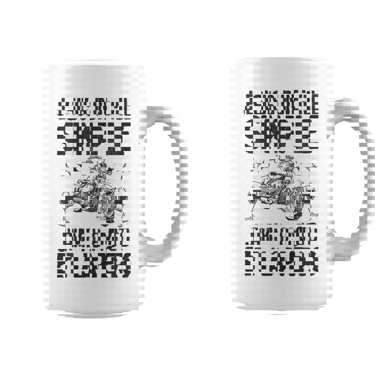 Fille Simple J' Aime La Moto Apéro Motorcycle Motard Tasse