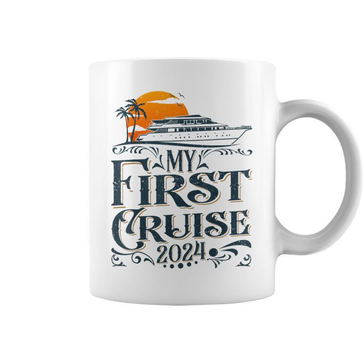 My First Cruise 2024 Family Vacation Cruise Ship Travel Coffee Mug