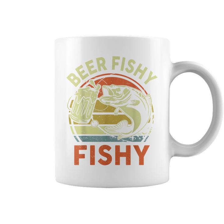 Fishing Beer Fishy Bass Fish Fisherman Dad Hooker Coffee Mug
