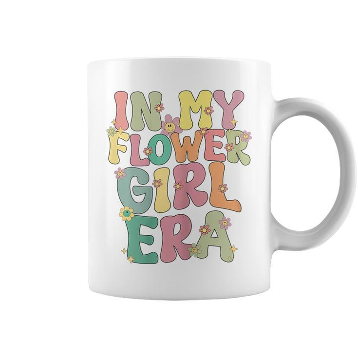 In My Flower Girl Era Retro Groovy Flower Girl Cute Coffee Mug