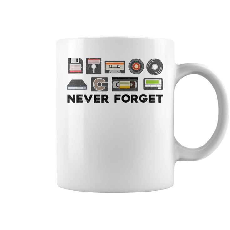 Never Forget Old Vintage Technology Coffee Mug