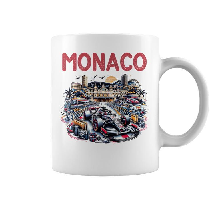 Formula Monaco City Monte Carlo Circuit Racetrack Travel Coffee Mug