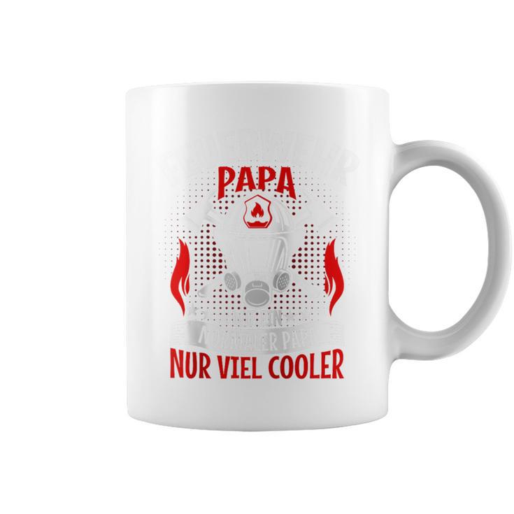 Freiwillige Feuerwehr Papa Spruchatertag Feuerwehrmann Raglan Tassen