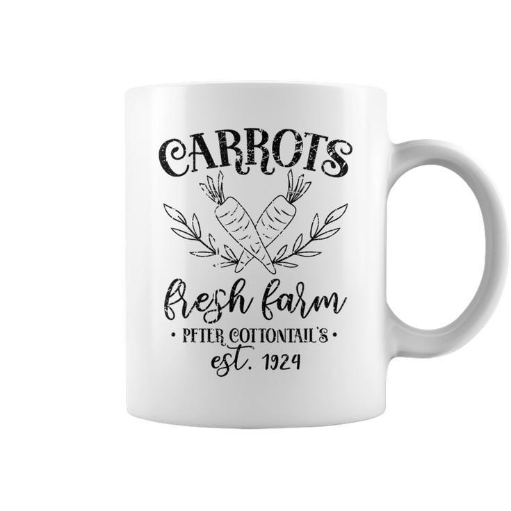 Fresh Farm Carrots Vintage Springtime Easter Coffee Mug
