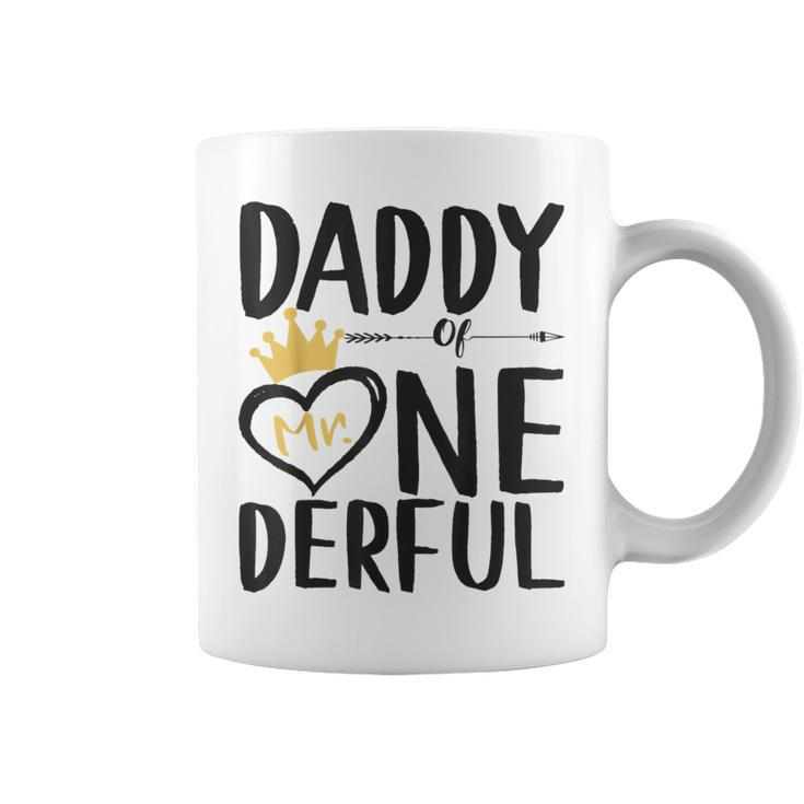 Daddy Of Mr Onederful 1St Birthday Boy Matching Coffee Mug