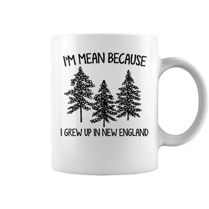 I'm Mean Because I Grew Up In New England Coffee Mug