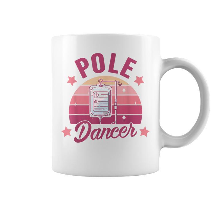Oncology Nurse Chemo Day Cancer Warrior Pole Dancer Coffee Mug