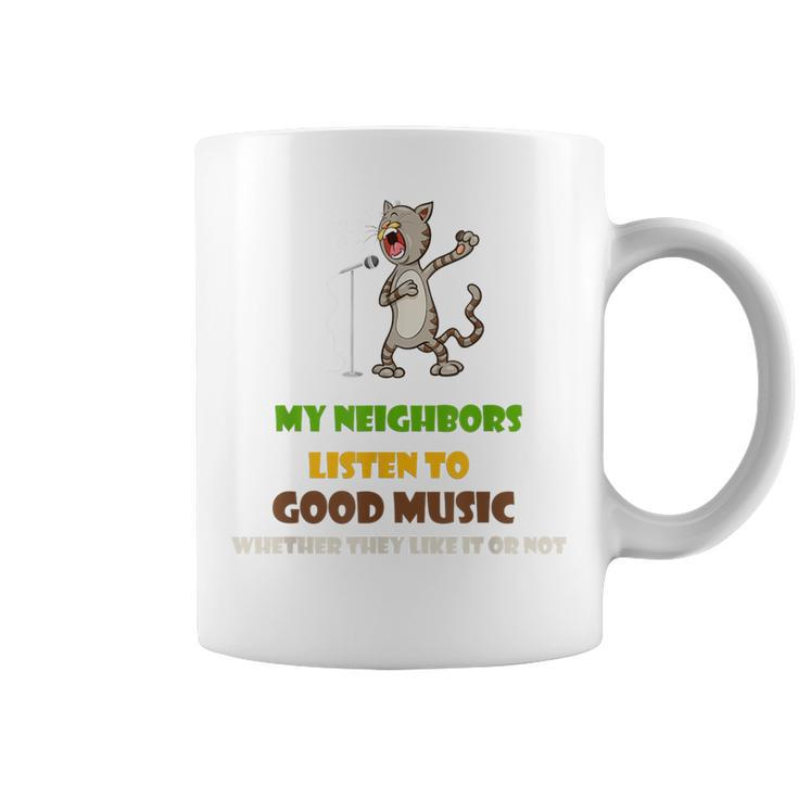 Singing Cat Awesome For Music Lover Coffee Mug