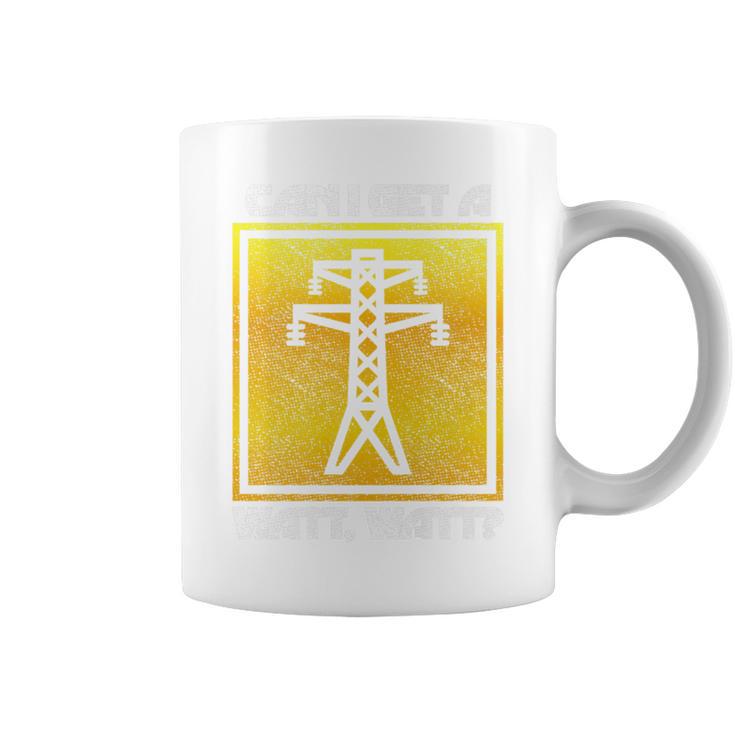 Watt Watt Lineman Electrical Engineer Dad Coffee Mug