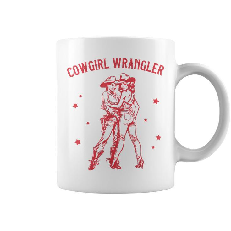 Western Cowgirl Wrangler Lesbian Queer Pride Month Coffee Mug