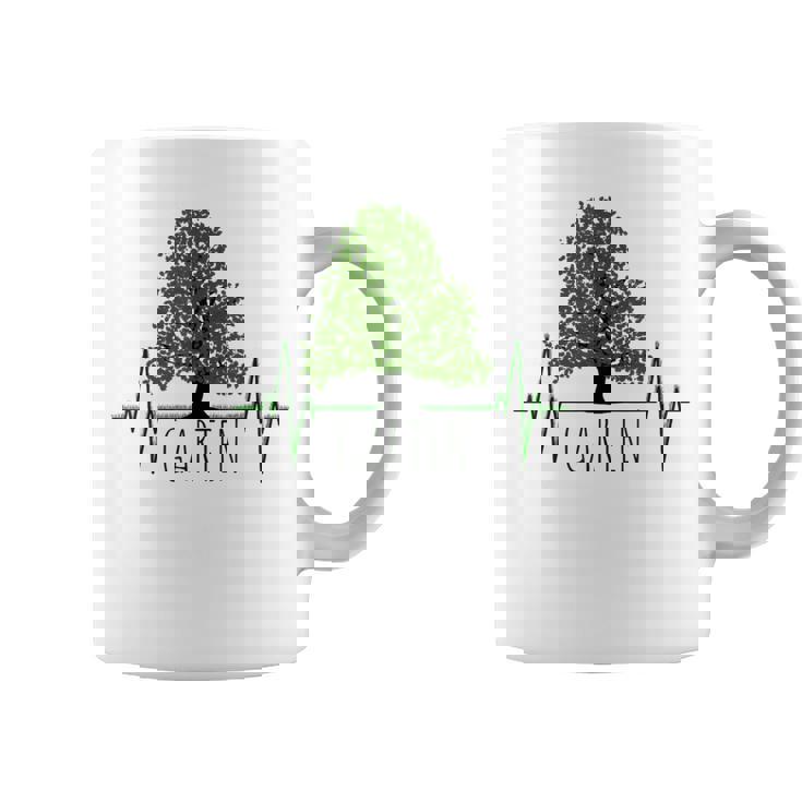 Garden Gardening Gardening Tree Heartbeat Tassen