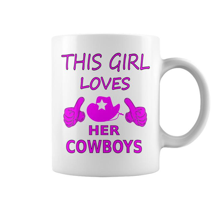 This Girl Loves Her Cowboys From Texas Coffee Mug