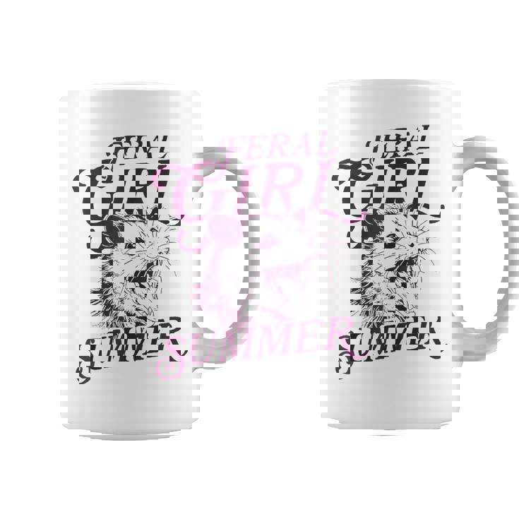 Girls Summer Vibes Feral Girl Summer Vacation Coffee Mug