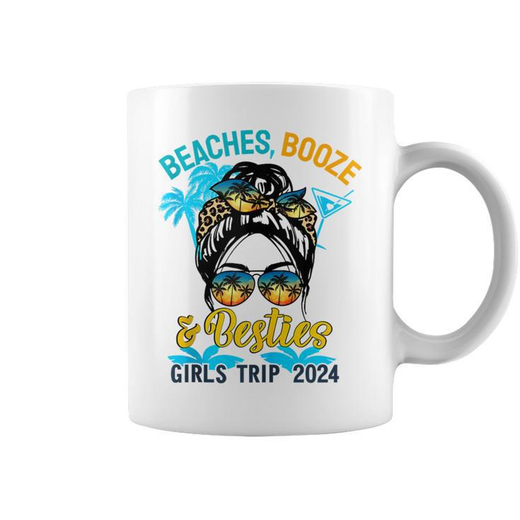 Girls Trip 2024 For Weekend Beaches Booze And Besties Coffee Mug