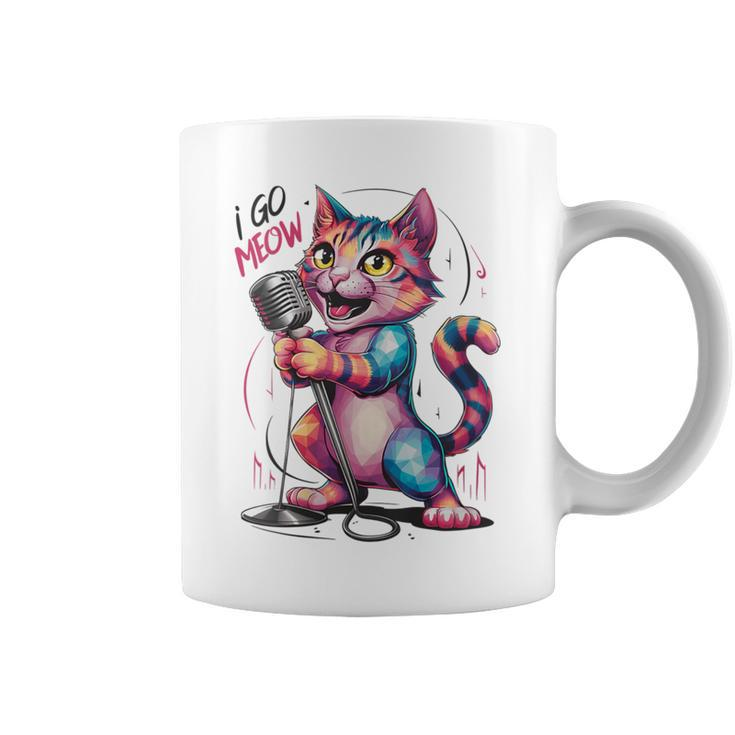 I Go Meow Colorful Singing Cat Coffee Mug